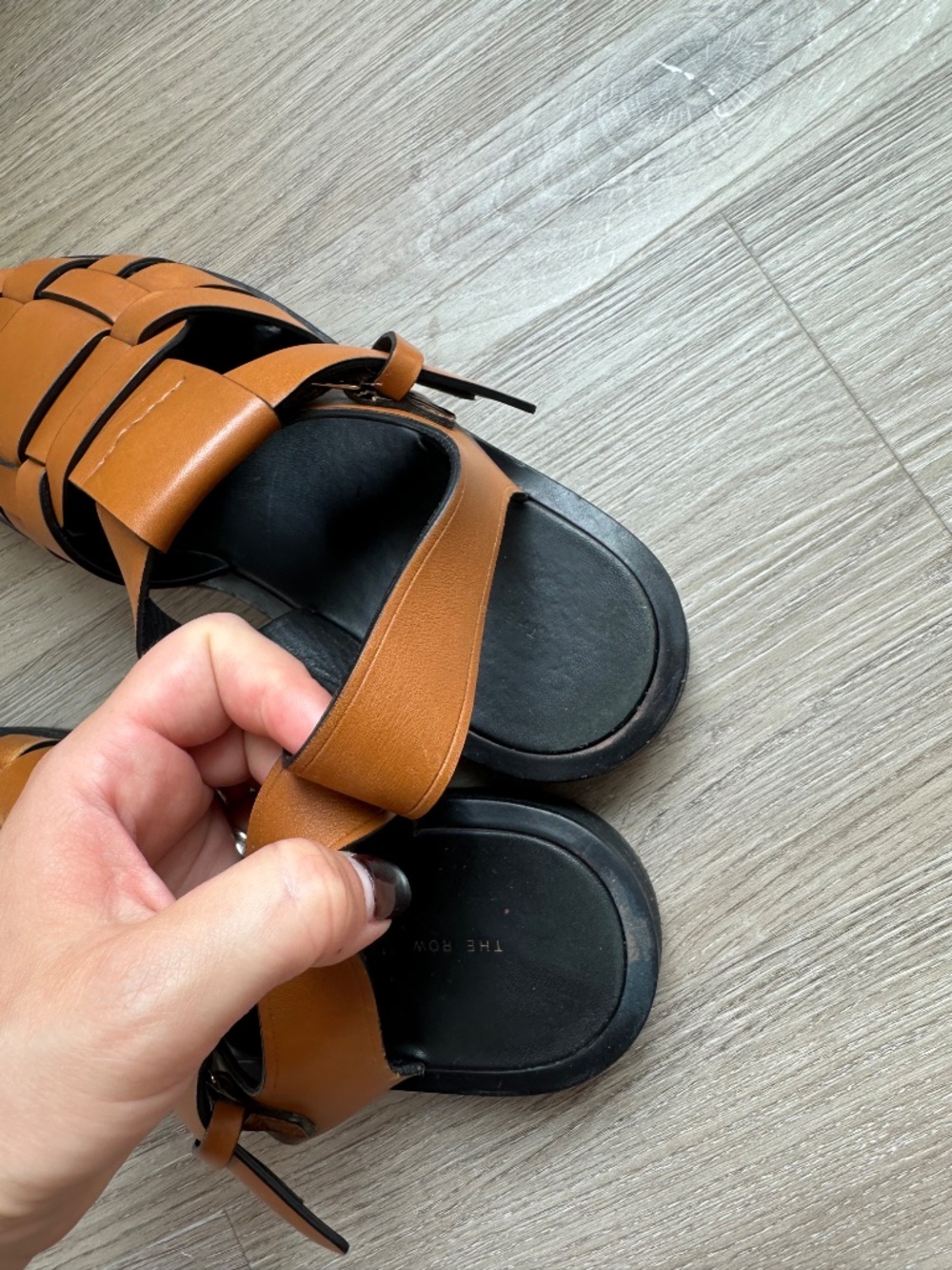 The Row Gaia 2 fisherman sandals brown and black IT 37.5 - Picture 8 of 11